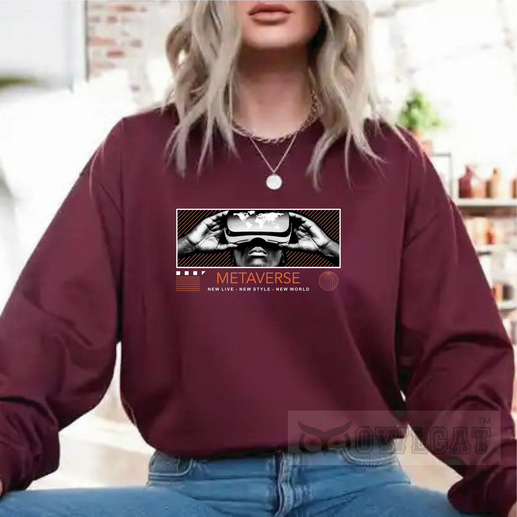 Unisex Crew-neck Sweatshirt vintage (Made in US)