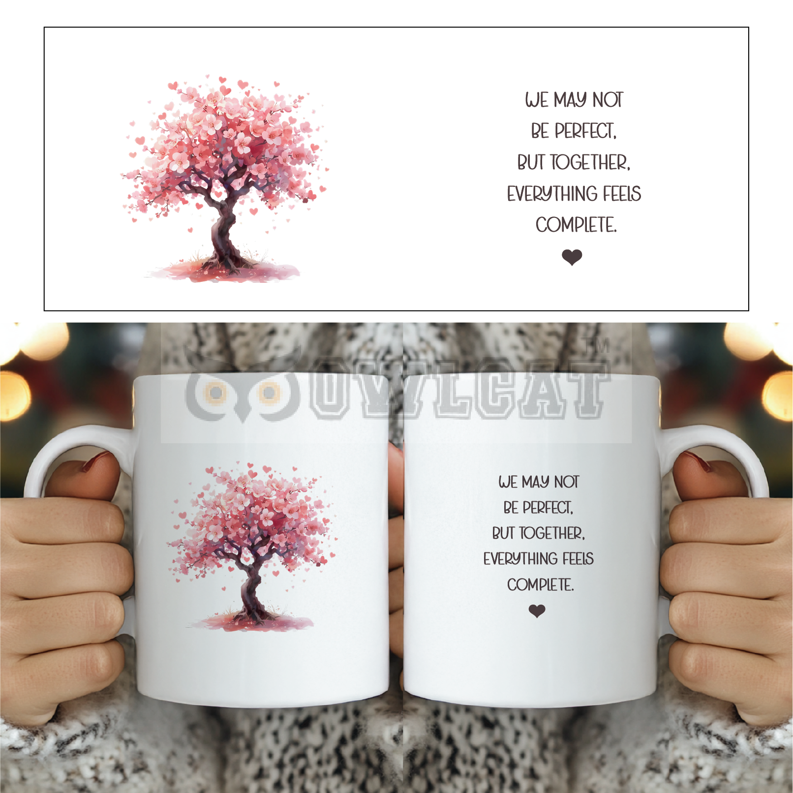 Flower Tree - Ceramic Mug Custom - Free shipping
