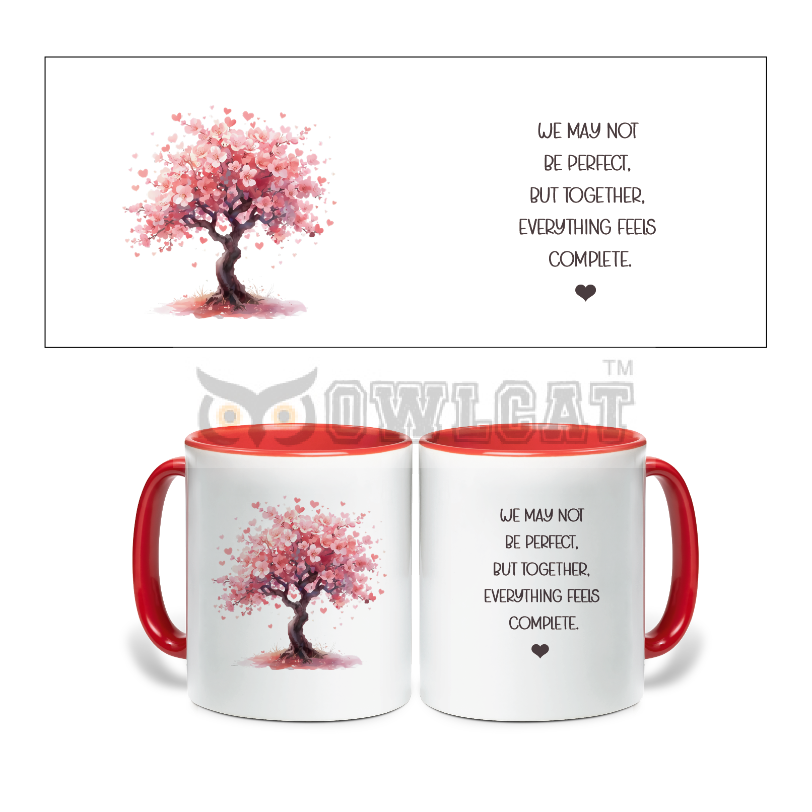 Flower Tree - Ceramic Mug Custom - Free shipping