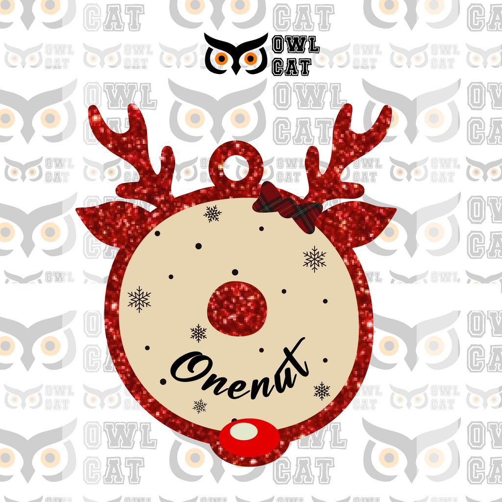 Glitter Wood Ornament (Free shipping)