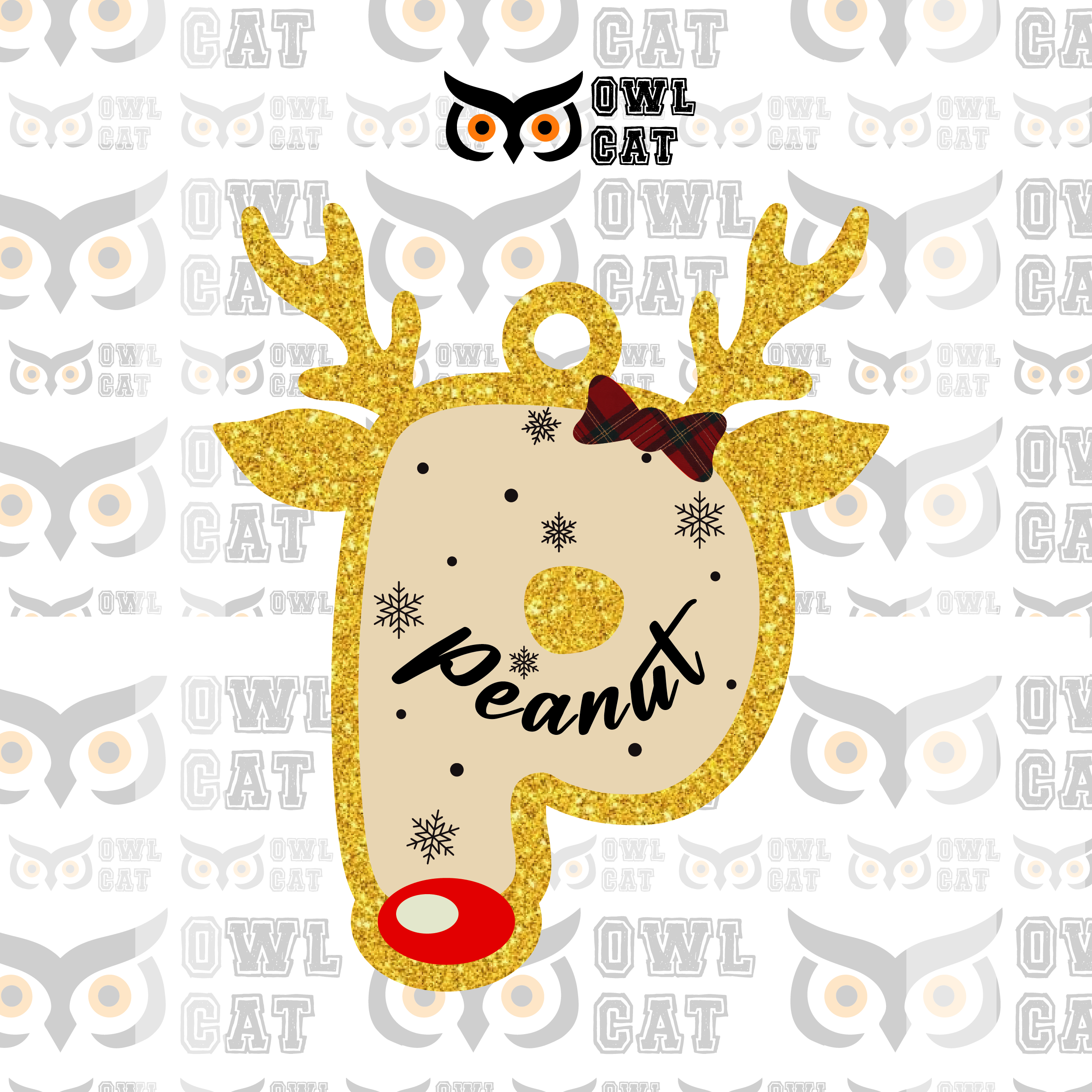 Glitter Wood Ornament (Free shipping)