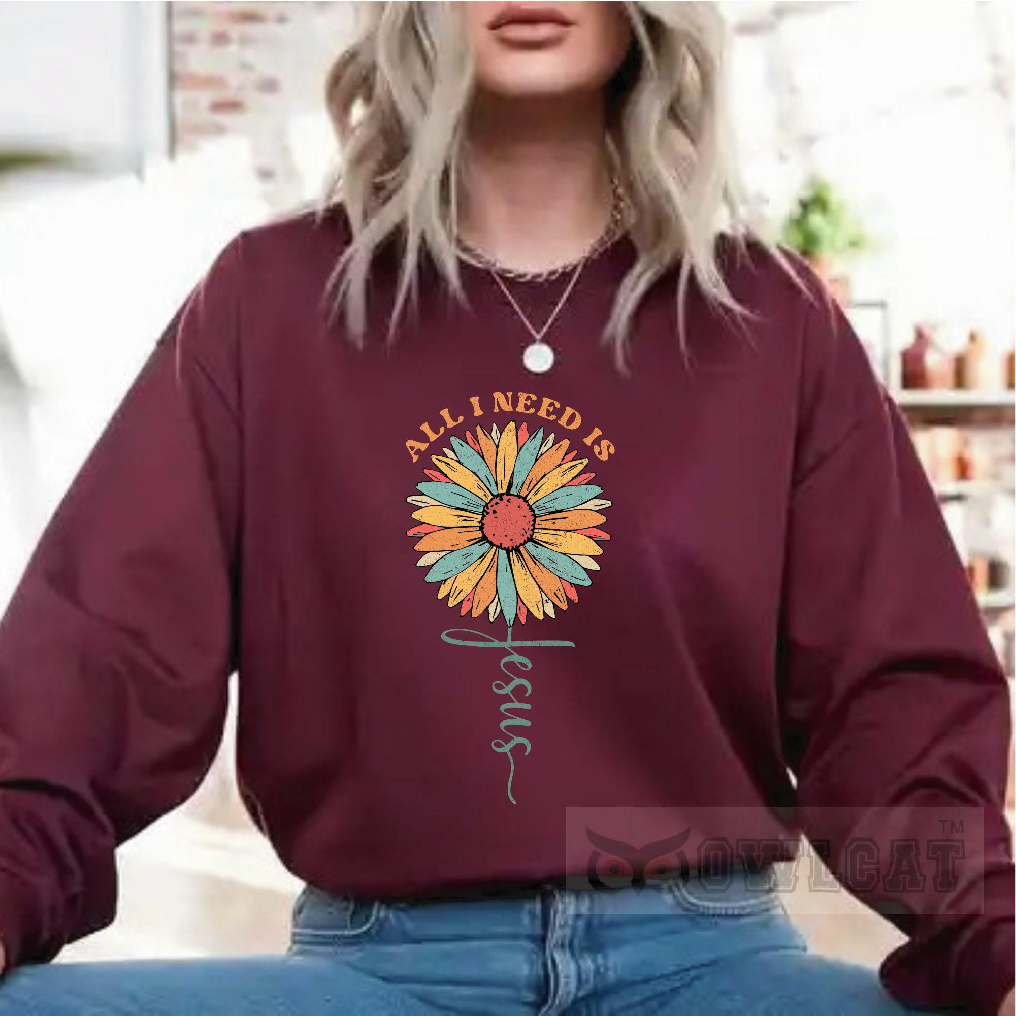 Unisex Crew-neck Sweatshirt about God (Made in US)