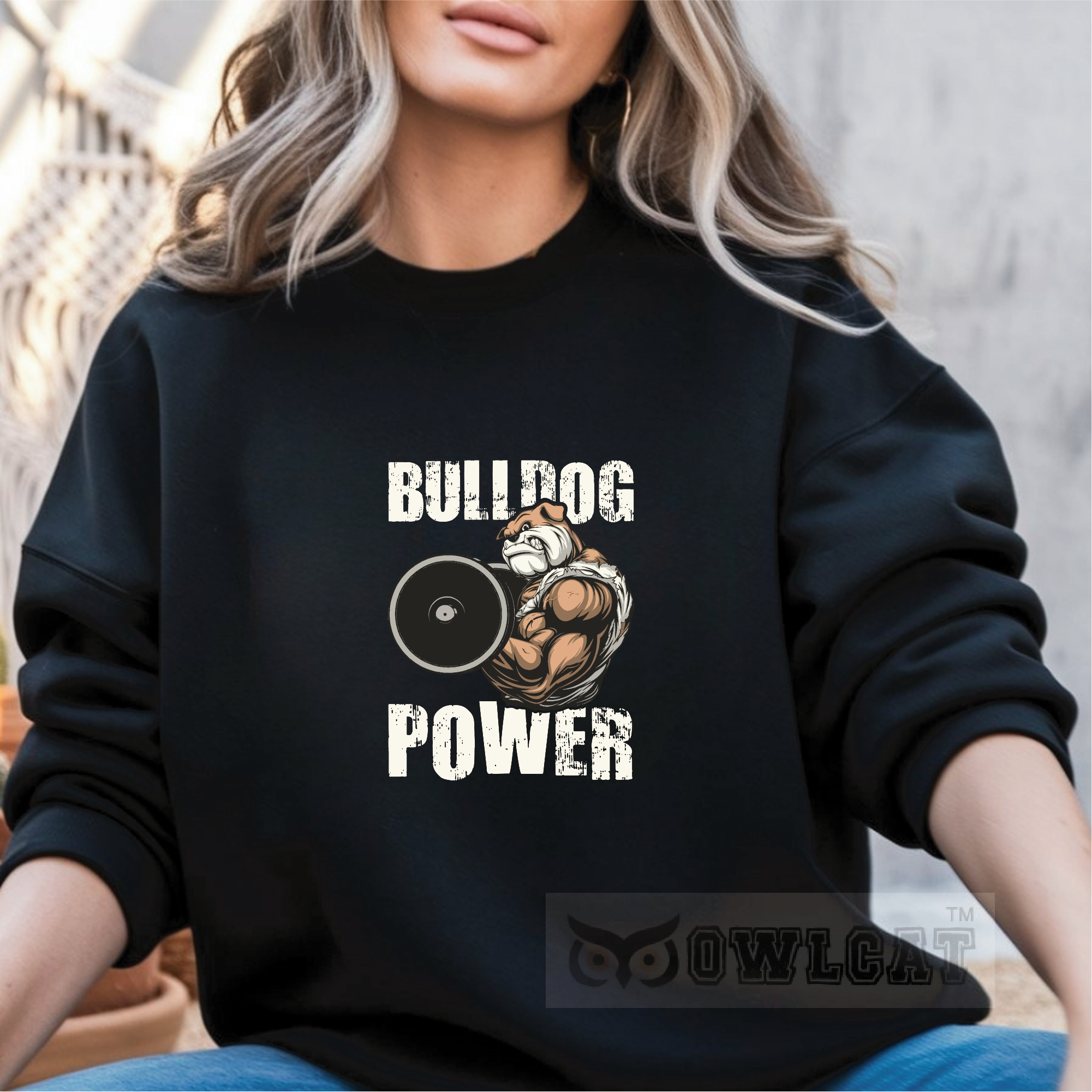 Unisex Crew-neck Sweatshirt Gym vintage (Made in US)