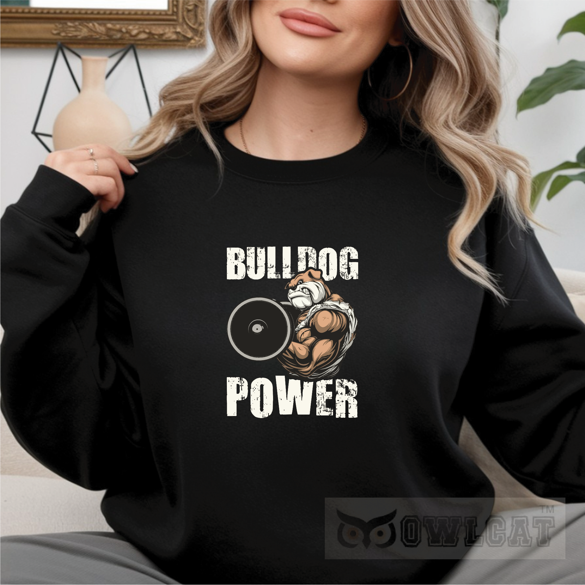 Unisex Crew-neck Sweatshirt Gym vintage (Made in US)