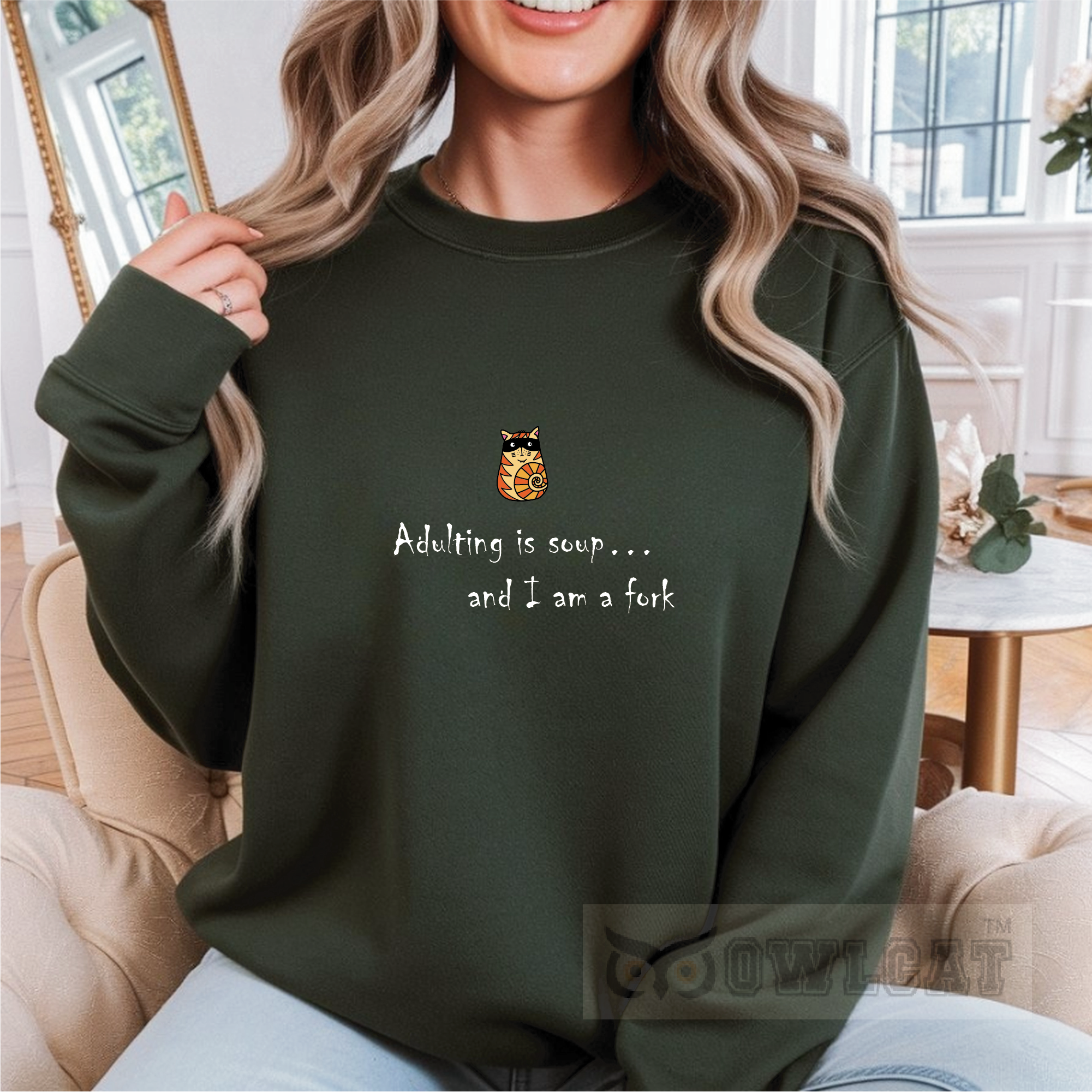 Unisex Crew-neck Sweatshirt Funny (Made in US)