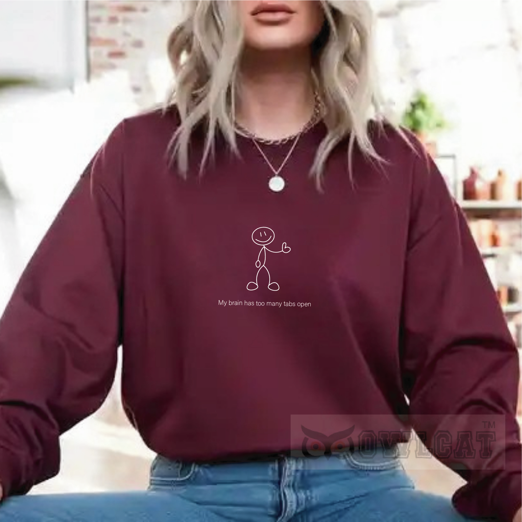 Unisex Crew-neck Sweatshirt Funny(Made in US)