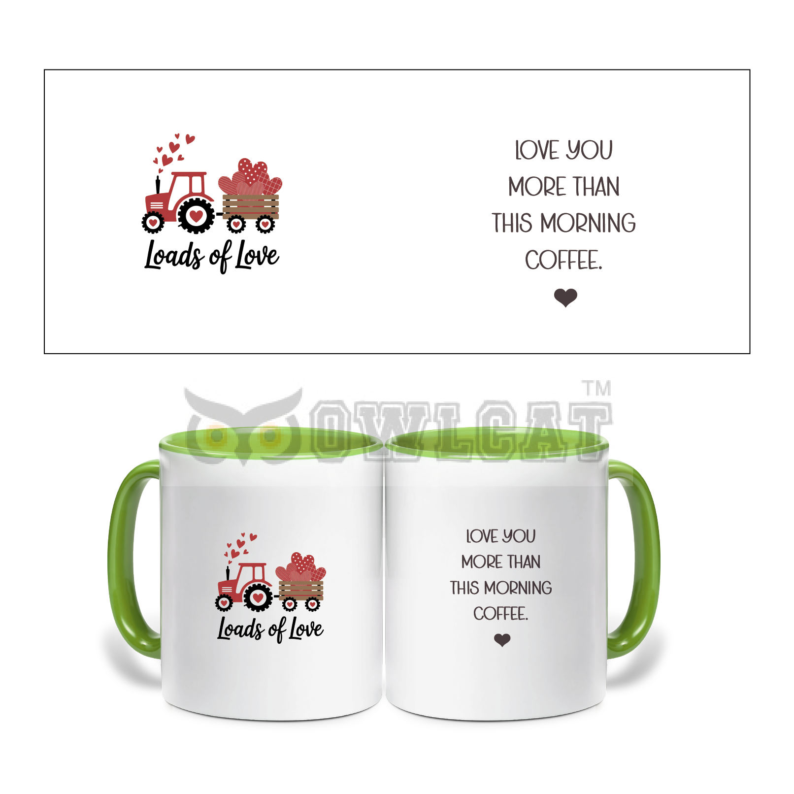 Loads of love - Ceramic Mug Custom - Free shipping