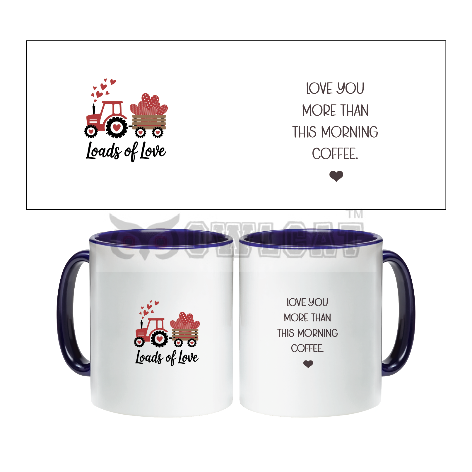 Loads of love - Ceramic Mug Custom - Free shipping