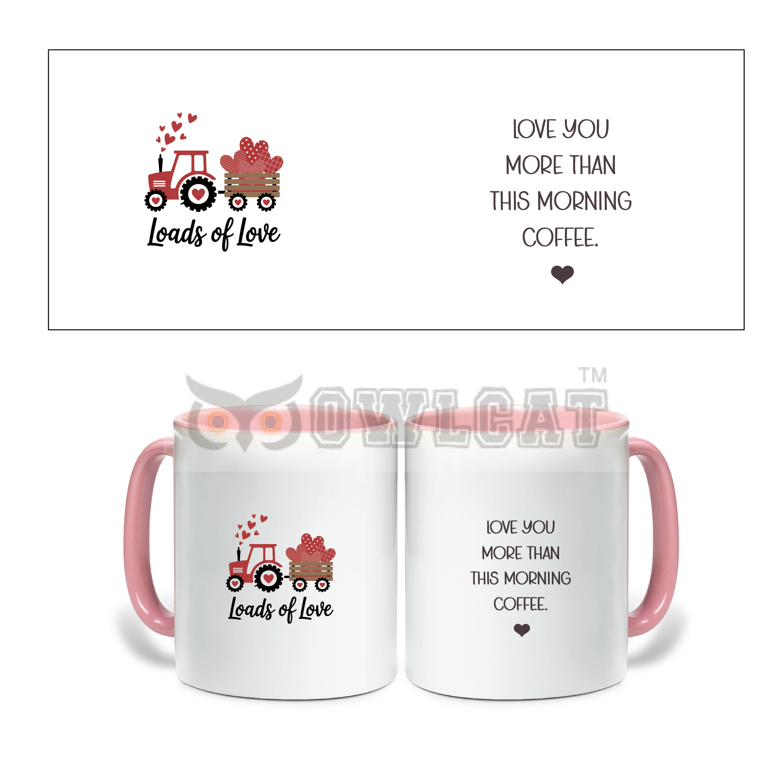 Loads of love - Ceramic Mug Custom - Free shipping