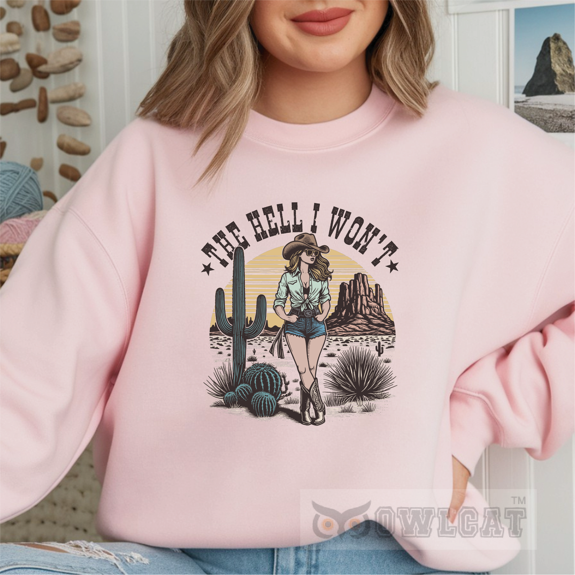 Unisex Crew-neck Sweatshirt vintage (Made in US)