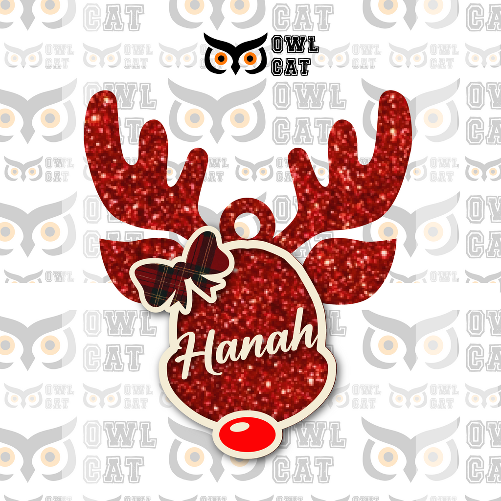 Glitter Wood Ornament (Free shipping)