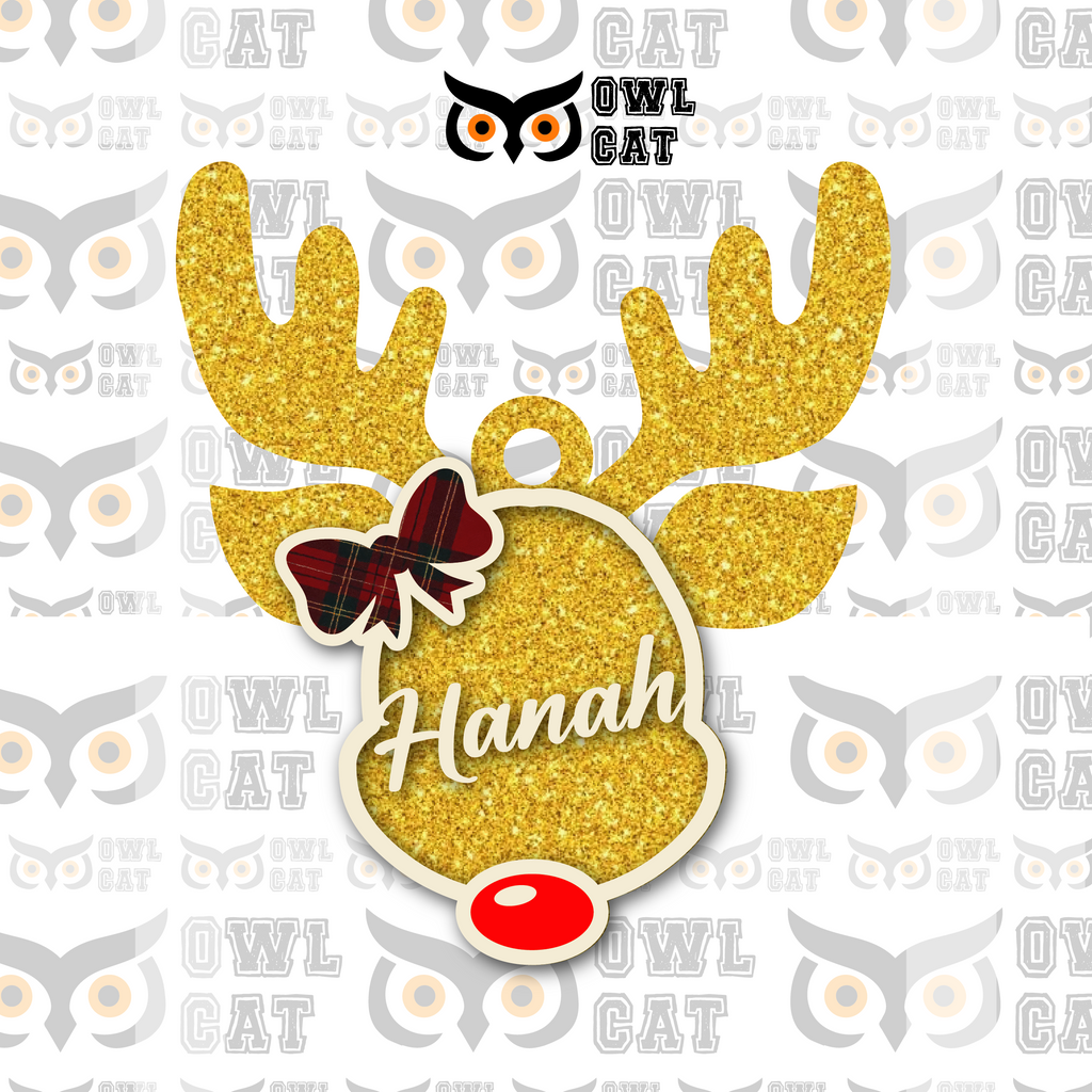 Glitter Wood Ornament (Free shipping)