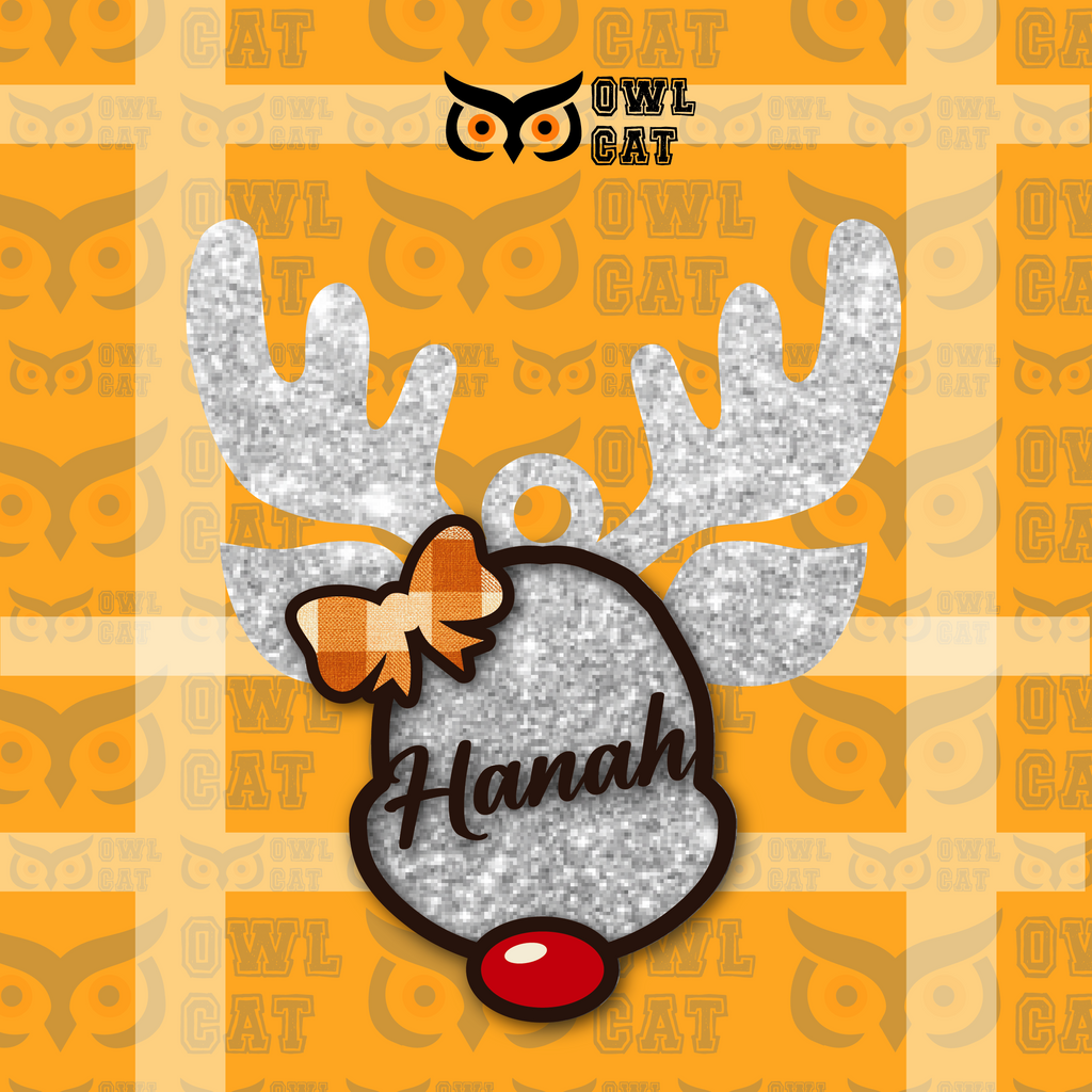 Glitter Wood Ornament (Free shipping)