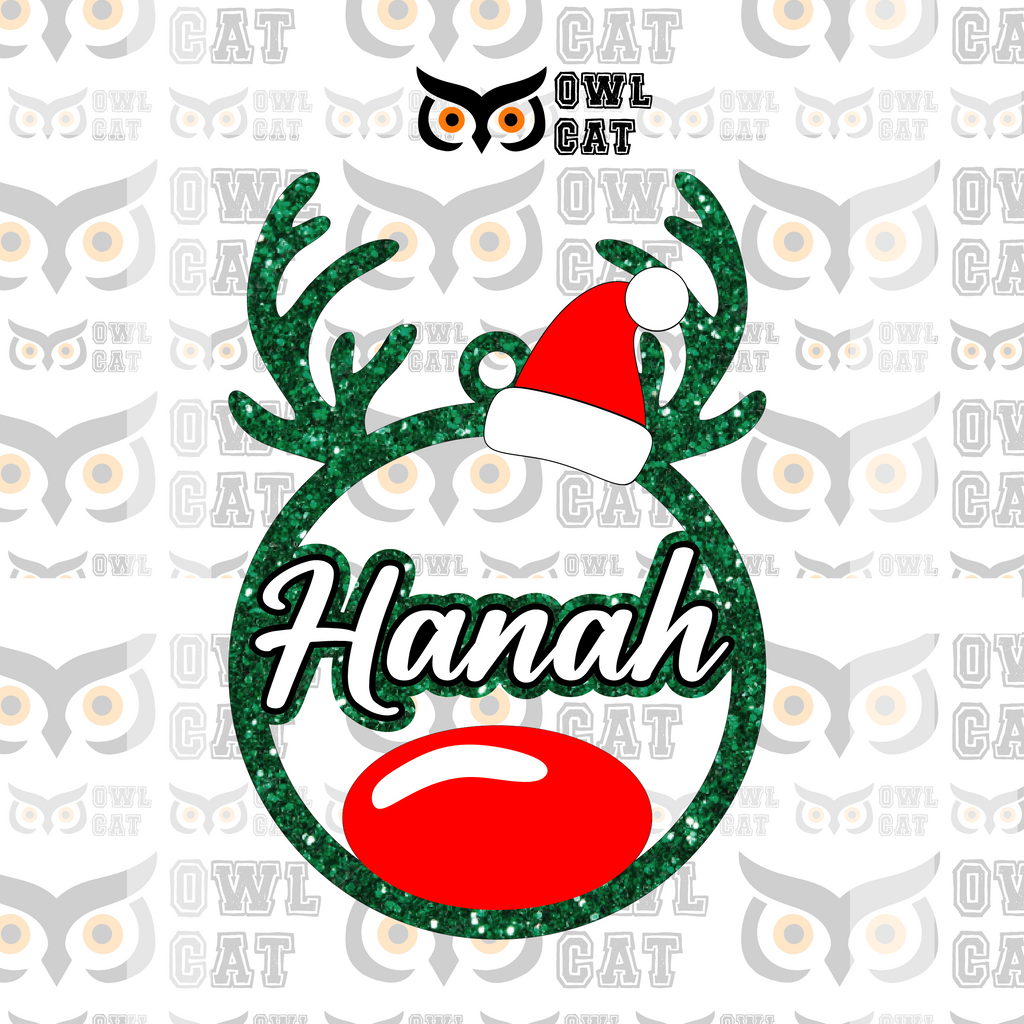 Glitter Wood Ornament (Free shipping)