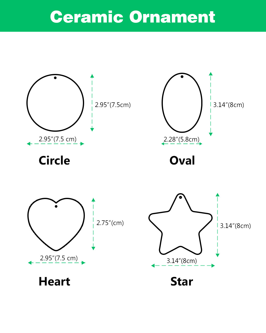 Ceramic Ornament (free shipping)