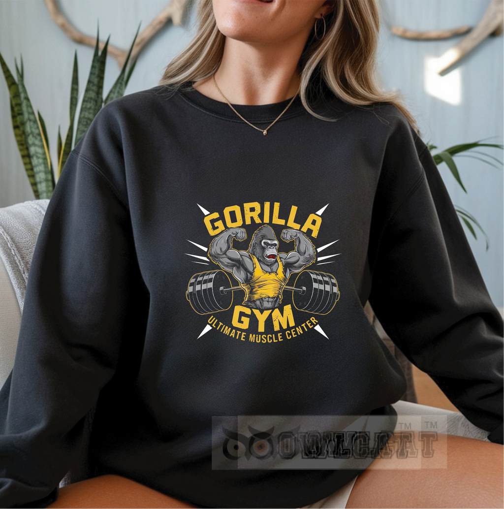 Unisex Crew-neck Sweatshirt Gym vintage (Made in US)