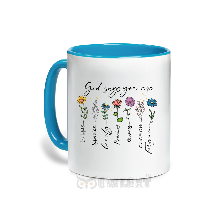Custom ceramic mug for lovers of God - Free shipping