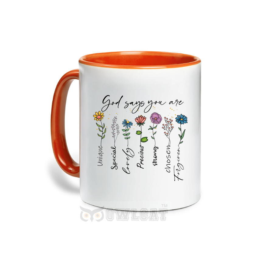 Custom ceramic mug for lovers of God - Free shipping