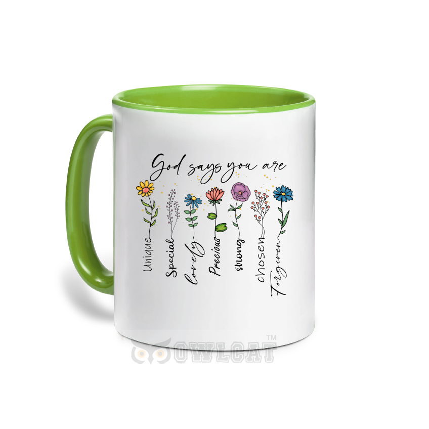 Custom ceramic mug for lovers of God - Free shipping