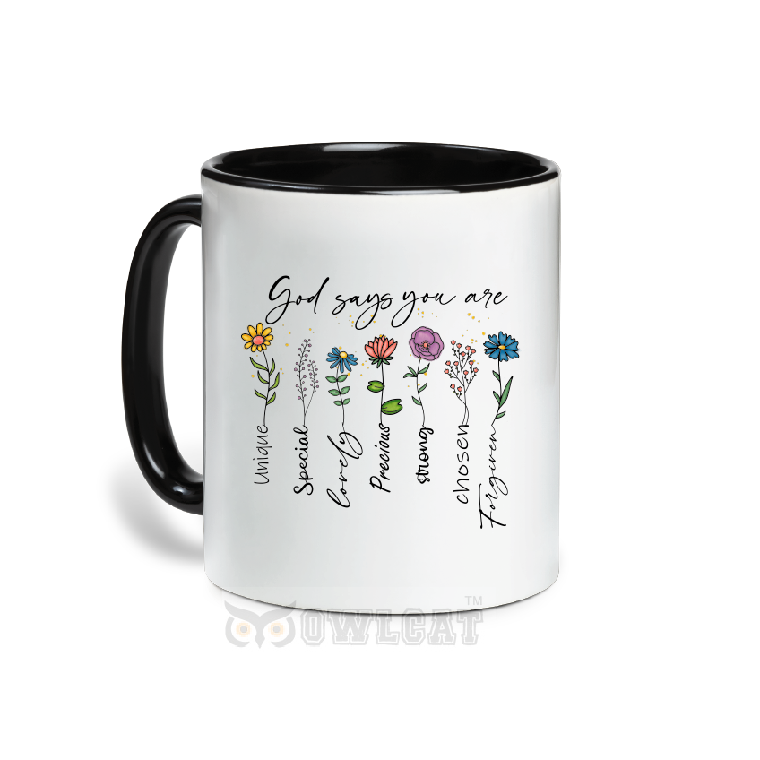 Custom ceramic mug for lovers of God - Free shipping