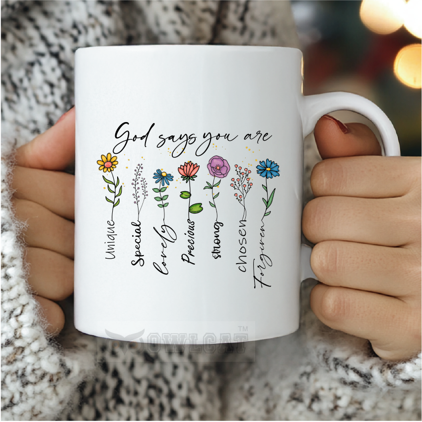 Custom ceramic mug for lovers of God - Free shipping