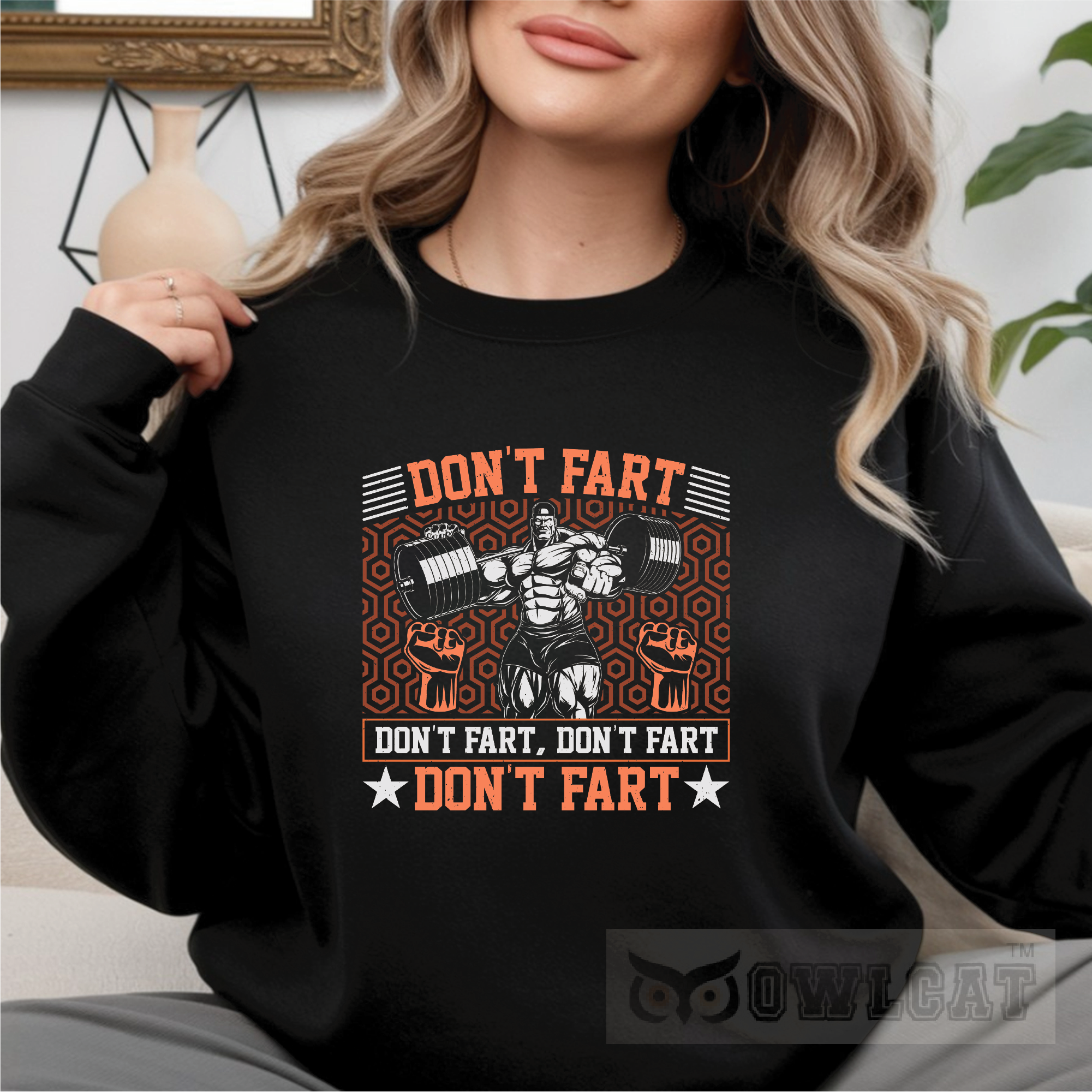 Unisex Crew-neck Sweatshirt Gym vintage (Made in US)