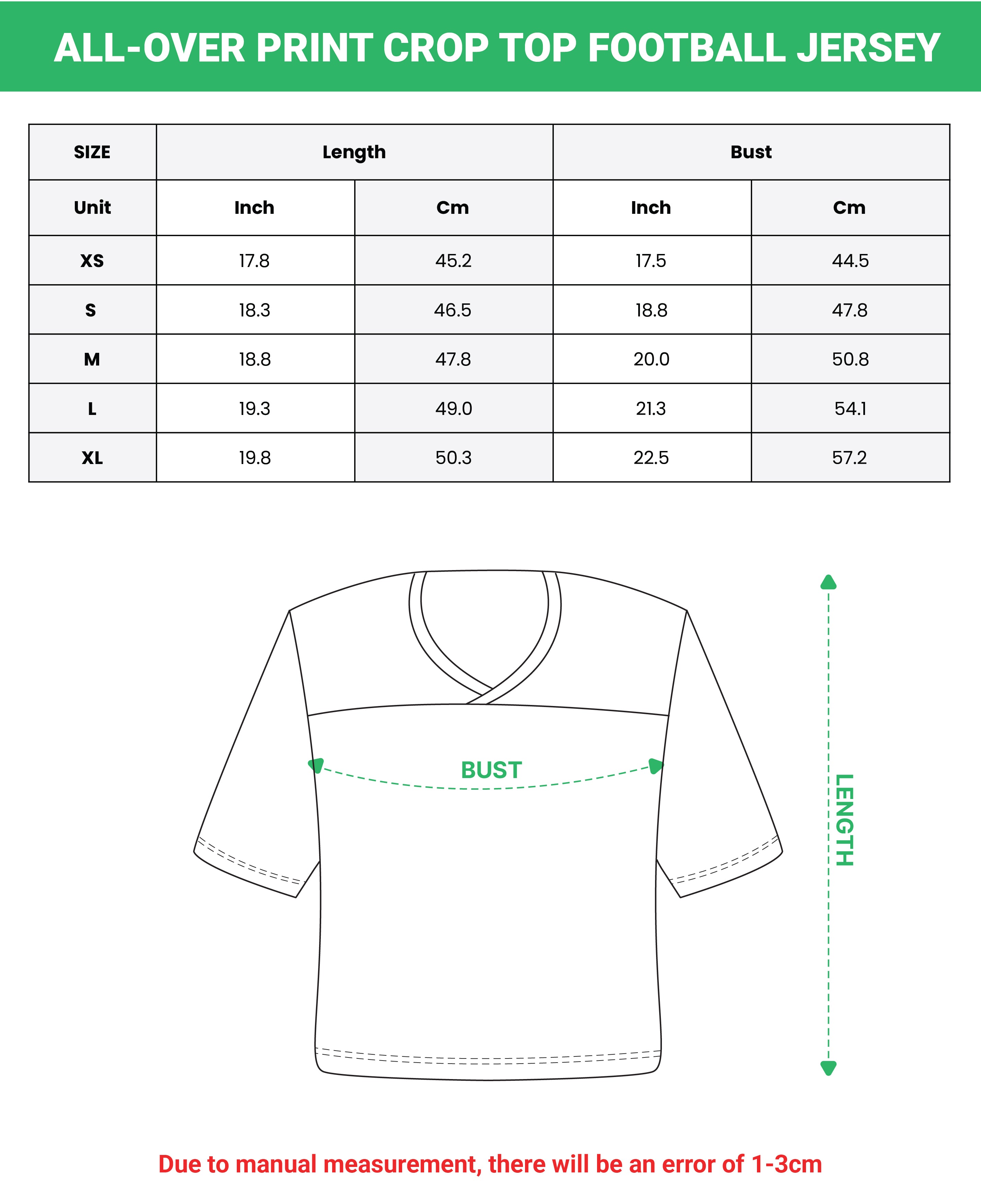 Crop Top Football Jersey (free shipping)